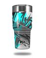 Skin Decal Wrap for K2 Element Tumbler 30oz - Baja 0032 Neon Teal (TUMBLER NOT INCLUDED)