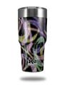 Skin Decal Wrap for K2 Element Tumbler 30oz - Neon Swoosh on Black (TUMBLER NOT INCLUDED) by WraptorSkinz