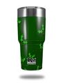 Skin Decal Wrap for K2 Element Tumbler 30oz - Holly Leaves on Green (TUMBLER NOT INCLUDED) by WraptorSkinz