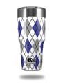 Skin Decal Wrap for K2 Element Tumbler 30oz - Argyle Blue and Gray (TUMBLER NOT INCLUDED) by WraptorSkinz