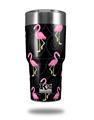 Skin Decal Wrap for K2 Element Tumbler 30oz - Flamingos on Black (TUMBLER NOT INCLUDED) by WraptorSkinz