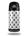 Skin Decal Wrap for Thermos Funtainer 12oz Bottle Kearas Daisies Black on White (BOTTLE NOT INCLUDED) by WraptorSkinz