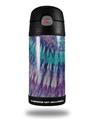 Skin Decal Wrap for Thermos Funtainer 12oz Bottle Tie Dye Purple Stripes (BOTTLE NOT INCLUDED) by WraptorSkinz