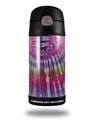 Skin Decal Wrap for Thermos Funtainer 12oz Bottle Tie Dye Red Stripes (BOTTLE NOT INCLUDED) by WraptorSkinz