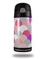 Skin Decal Wrap for Thermos Funtainer 12oz Bottle Brushed Circles Pink (BOTTLE NOT INCLUDED) by WraptorSkinz