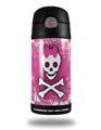 Skin Decal Wrap for Thermos Funtainer 12oz Bottle Princess Skull (BOTTLE NOT INCLUDED) by WraptorSkinz
