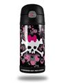 Skin Decal Wrap for Thermos Funtainer 12oz Bottle Scene Skull Splatter (BOTTLE NOT INCLUDED) by WraptorSkinz