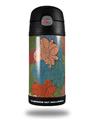 Skin Decal Wrap for Thermos Funtainer 12oz Bottle Flowers Pattern 01 (BOTTLE NOT INCLUDED) by WraptorSkinz