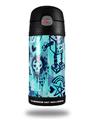 Skin Decal Wrap for Thermos Funtainer 12oz Bottle Scene Kid Sketches Blue (BOTTLE NOT INCLUDED) by WraptorSkinz