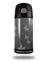 Skin Decal Wrap for Thermos Funtainer 12oz Bottle Bokeh Butterflies Grey (BOTTLE NOT INCLUDED) by WraptorSkinz