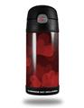 Skin Decal Wrap for Thermos Funtainer 12oz Bottle Bokeh Hearts Red (BOTTLE NOT INCLUDED) by WraptorSkinz
