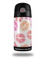 Skin Decal Wrap for Thermos Funtainer 12oz Bottle Pink Orange Lips (BOTTLE NOT INCLUDED) by WraptorSkinz