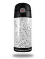 Skin Decal Wrap for Thermos Funtainer 12oz Bottle Fall Black On White (BOTTLE NOT INCLUDED) by WraptorSkinz