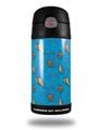 Skin Decal Wrap for Thermos Funtainer 12oz Bottle Sea Shells 02 Blue Medium (BOTTLE NOT INCLUDED) by WraptorSkinz