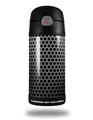 Skin Decal Wrap for Thermos Funtainer 12oz Bottle Mesh Metal Hex 02 (BOTTLE NOT INCLUDED)