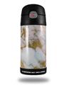 Skin Decal Wrap for Thermos Funtainer 12oz Bottle Pastel Gilded Marble (BOTTLE NOT INCLUDED)