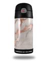 Skin Decal Wrap for Thermos Funtainer 12oz Bottle Rose Gold Gilded Marble (BOTTLE NOT INCLUDED)