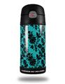 Skin Decal Wrap for Thermos Funtainer 12oz Bottle Peppered Flower (BOTTLE NOT INCLUDED)