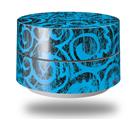 Skin Decal Wrap for Google WiFi Original Folder Doodles Blue Medium (GOOGLE WIFI NOT INCLUDED)