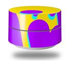 Skin Decal Wrap for Google WiFi Original Drip Purple Yellow Teal (GOOGLE WIFI NOT INCLUDED)