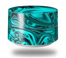 Skin Decal Wrap compatible with Google WiFi Original Liquid Metal Chrome Neon Teal (GOOGLE WIFI NOT INCLUDED)