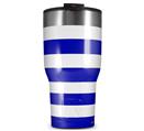 WraptorSkinz Skin Wrap compatible with 2017 and newer RTIC Tumblers 30oz Psycho Stripes Blue and White (TUMBLER NOT INCLUDED)