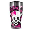 WraptorSkinz Skin Wrap compatible with 2017 and newer RTIC Tumblers 30oz Splatter Girly Skull (TUMBLER NOT INCLUDED)