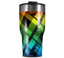 WraptorSkinz Skin Wrap compatible with 2017 and newer RTIC Tumblers 30oz Rainbow Plaid (TUMBLER NOT INCLUDED)