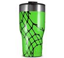 WraptorSkinz Skin Wrap compatible with 2017 and newer RTIC Tumblers 30oz Ripped Fishnets Green (TUMBLER NOT INCLUDED)