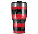 WraptorSkinz Skin Wrap compatible with 2017 and newer RTIC Tumblers 30oz Skull Stripes Red (TUMBLER NOT INCLUDED)