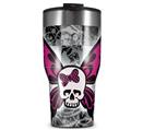 WraptorSkinz Skin Wrap compatible with 2017 and newer RTIC Tumblers 30oz Skull Butterfly (TUMBLER NOT INCLUDED)