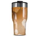 WraptorSkinz Skin Wrap compatible with 2017 and newer RTIC Tumblers 30oz Bokeh Hex Orange (TUMBLER NOT INCLUDED)