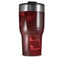 WraptorSkinz Skin Wrap compatible with 2017 and newer RTIC Tumblers 30oz Bokeh Music Red (TUMBLER NOT INCLUDED)