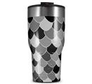 WraptorSkinz Skin Wrap compatible with 2017 and newer RTIC Tumblers 30oz Scales Black (TUMBLER NOT INCLUDED)