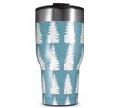WraptorSkinz Skin Wrap compatible with 2017 and newer RTIC Tumblers 30oz Winter Trees Blue (TUMBLER NOT INCLUDED)