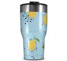 WraptorSkinz Skin Wrap compatible with 2017 and newer RTIC Tumblers 30oz Lemon Blue (TUMBLER NOT INCLUDED)