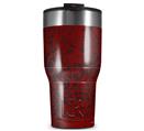 WraptorSkinz Skin Wrap compatible with 2017 and newer RTIC Tumblers 30oz Folder Doodles Red Dark (TUMBLER NOT INCLUDED)