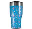 WraptorSkinz Skin Wrap compatible with 2017 and newer RTIC Tumblers 30oz Seahorses and Shells Blue Medium (TUMBLER NOT INCLUDED)