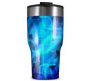 WraptorSkinz Skin Wrap compatible with 2017 and newer RTIC Tumblers 30oz Cubic Shards Blue (TUMBLER NOT INCLUDED)