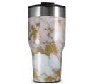 WraptorSkinz Skin Wrap compatible with 2017 and newer RTIC Tumblers 30oz Pastel Gilded Marble (TUMBLER NOT INCLUDED)