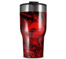 WraptorSkinz Skin Wrap compatible with 2017 and newer RTIC Tumblers 30oz Liquid Metal Chrome Red (TUMBLER NOT INCLUDED)