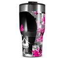 WraptorSkinz Skin Wrap compatible with 2017 and newer RTIC Tumblers 30oz Scene Girl Skull (TUMBLER NOT INCLUDED)