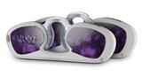 Decal Style Vinyl Skin Wrap 2 Pack for Nooz Glasses Rectangle Case Bokeh Hearts Purple (NOOZ NOT INCLUDED) by WraptorSkinz
