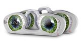 Decal Style Vinyl Skin Wrap 2 Pack for Nooz Glasses Rectangle Case Eyeball Blue Green (NOOZ NOT INCLUDED) by WraptorSkinz