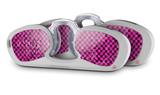 Decal Style Vinyl Skin Wrap 2 Pack for Nooz Glasses Rectangle Case Pink Checkerboard Sketches (NOOZ NOT INCLUDED) by WraptorSkinz
