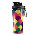 Skin Wrap Decal for IceShaker 2nd Gen 26oz Brushed Cirlces Multi Dark (SHAKER NOT INCLUDED)