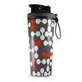 Skin Wrap Decal for IceShaker 2nd Gen 26oz Locknodes 04 Red (SHAKER NOT INCLUDED)