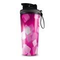 Skin Wrap Decal for IceShaker 2nd Gen 26oz Bokeh Squared Hot Pink (SHAKER NOT INCLUDED)