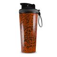 Skin Wrap Decal for IceShaker 2nd Gen 26oz Folder Doodles Burnt Orange (SHAKER NOT INCLUDED)