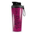 Skin Wrap Decal for IceShaker 2nd Gen 26oz Folder Doodles Fuchsia (SHAKER NOT INCLUDED)